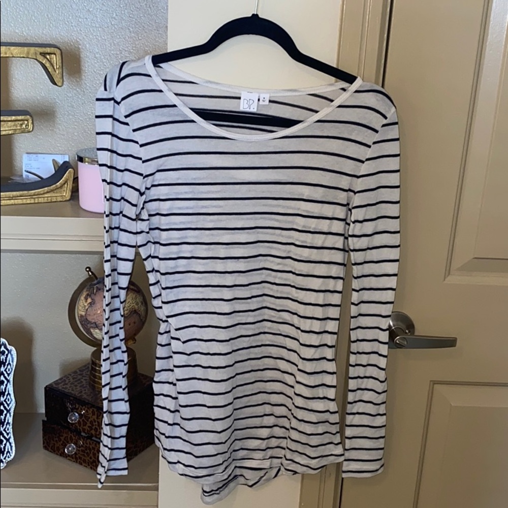 Striped long sleeve T